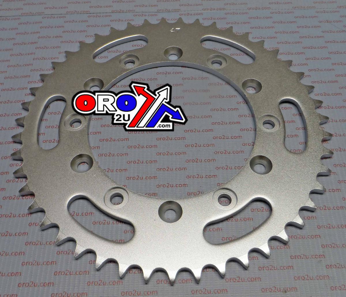 DIRT RACING  REAR SPROCKET STEEL 47 JTR245/251 520, DOUBLE DRILLED JTR245.47 / JTR251.47