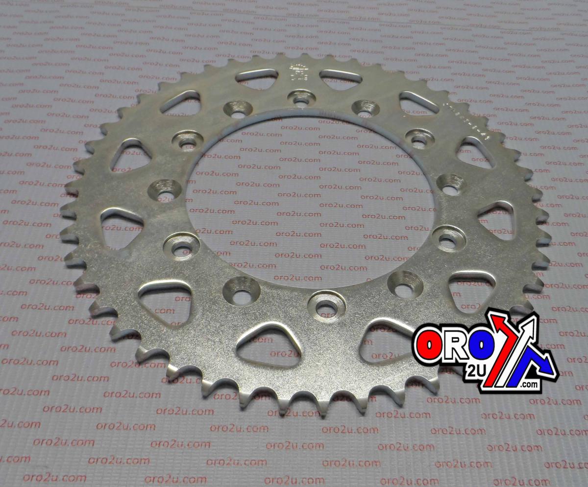 JT REAR SPROCKET STEEL JTR245/251 SILVER, DOUBLE DRILLED JTR245/2.48