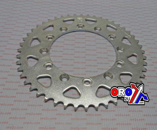 JT REAR SPROCKET STEEL JTR245/251 SILVER, DOUBLE DRILLED JTR245/2.48