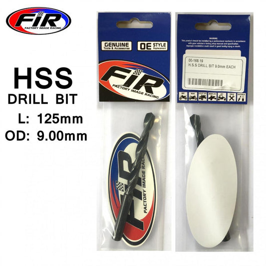 FIR H.S.S DRILL BIT 9.0mm EACH, D9.0