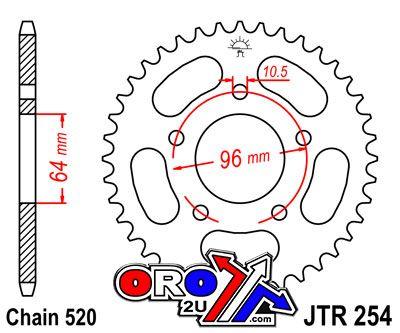 JT REAR SPROCKET JTR254.37 STEEL