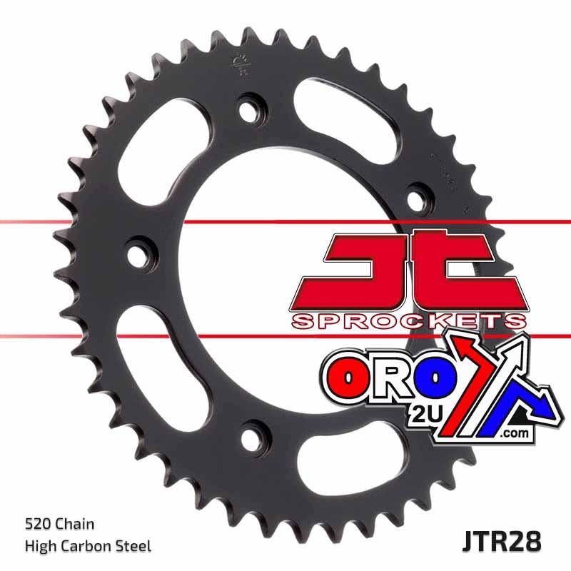 JT REAR SPROCKET STEEL JTR28.42, C49 High Carbon Steel 520