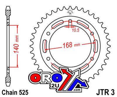 JT REAR SPROCKET JTR3.47 JT 525