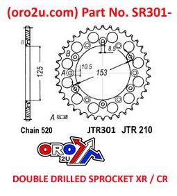 DIRT RACING  REAR SPROCKET ALLOY 47 JTR301.47 520