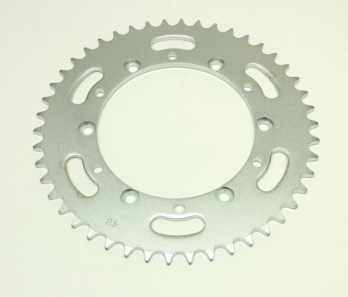 DIRT RACING  REAR SPROCKET STEEL 46 JTR460.46 520, SILVER