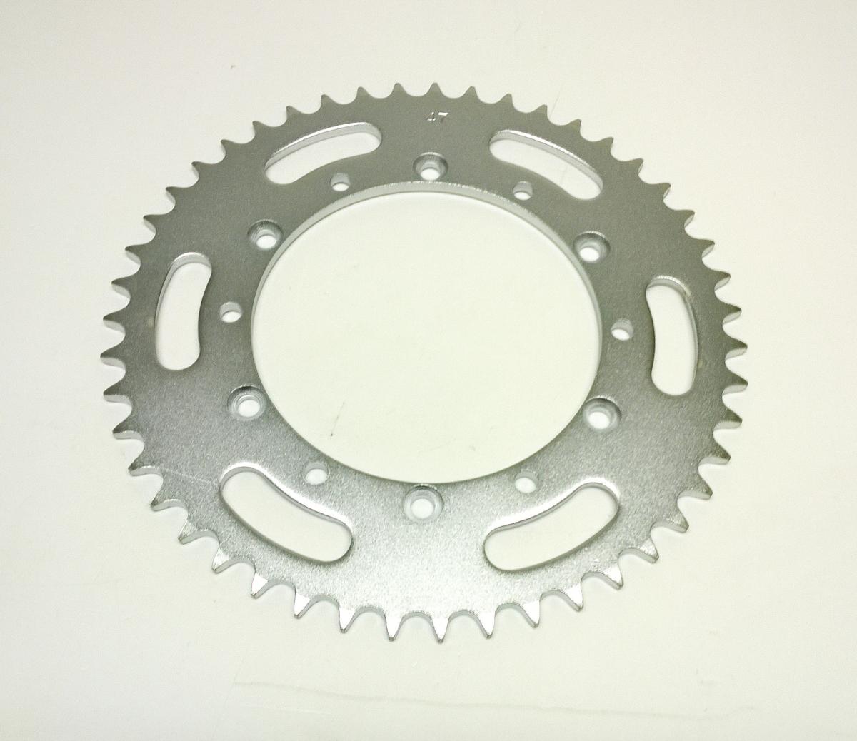 DIRT RACING  REAR SPROCKET STEEL 47 JTR460.47 520, SILVER