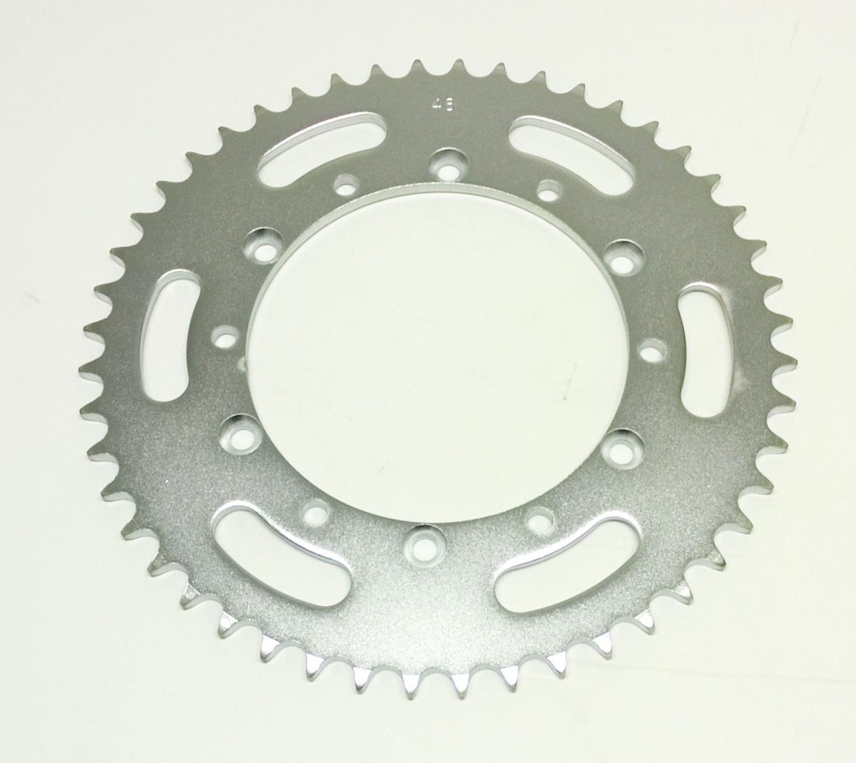 DIRT RACING  REAR SPROCKET STEEL 48 JTR460.48 520, SILVER