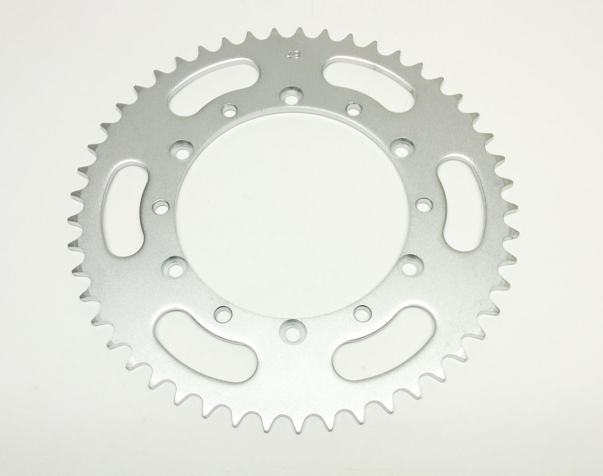 DIRT RACING  REAR SPROCKET STEEL 49 JTR460.49 520, MX-28749 SILVER