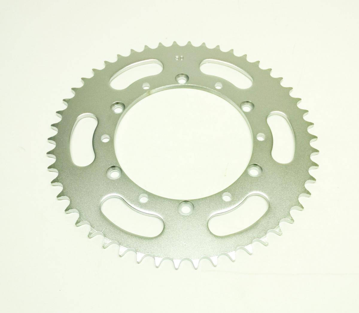 DIRT RACING  REAR SPROCKET STEEL 50 JTR460.50 520, SILVER