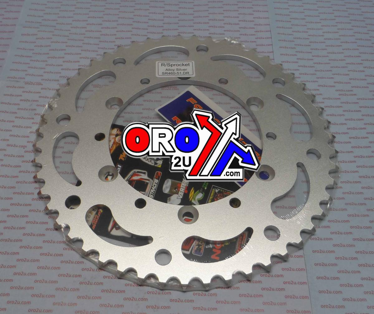 DIRT RACING  REAR SPROCKET ALLOY 51 JTR460.51 520, SILVER