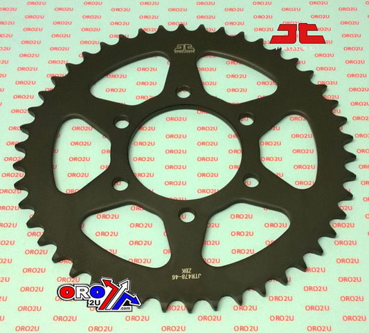 JT REAR SPROCKET JTR478.46 JT, BLACK STEEL