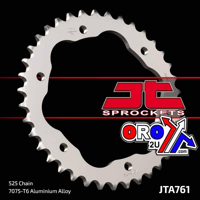 JT REAR SPROCKET ALLOY JTA761.38BLK, DUCATI ROAD CHAIN TYPE 525