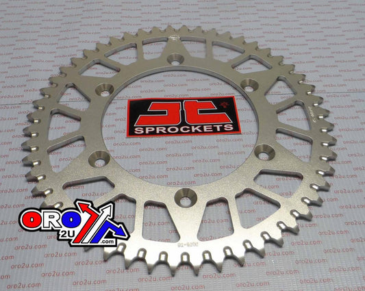 JT REAR SPROCKET ALLOY SILVER 822, JTA822.52 7075-T6 Aluminium