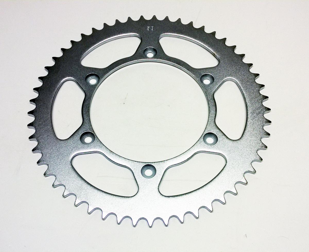 DIRT RACING  REAR SPROCKET STEEL 53 JTR822.53 520, SILVER