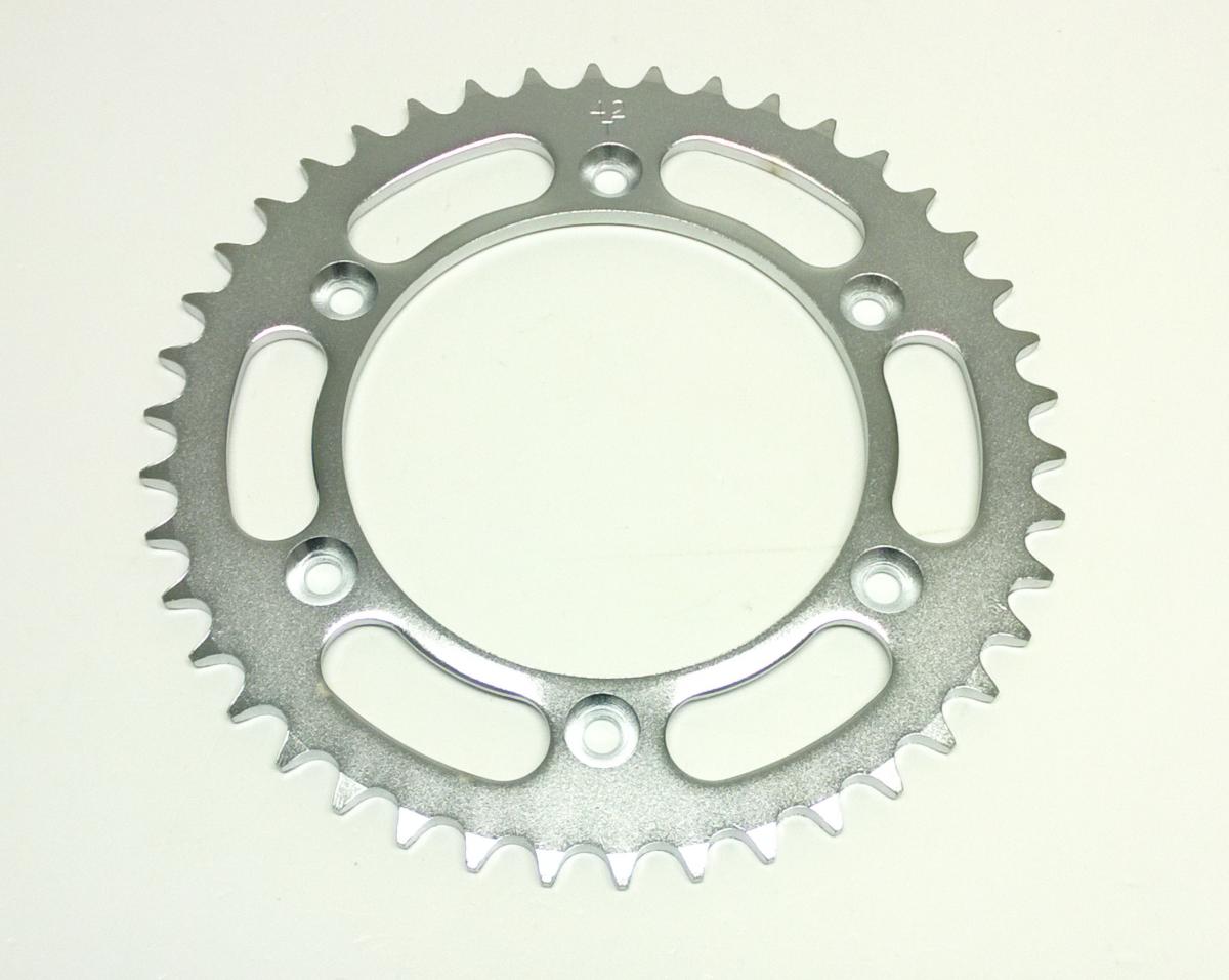 DIRT RACING  REAR SPROCKET STEEL 42 JTR897.42 520, SILVER