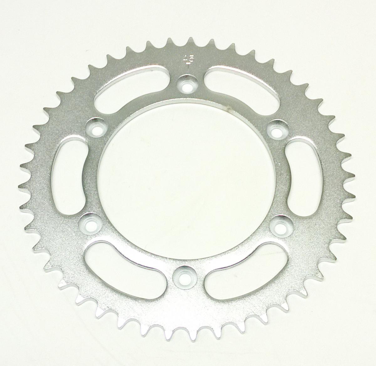 DIRT RACING  REAR SPROCKET STEEL 45 JTR897.45 520, SILVER