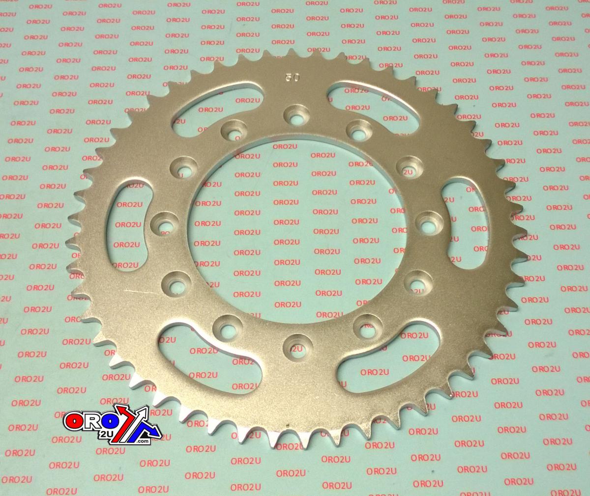 DIRT RACING  REAR SPROCKET STEEL 50 JTR897.50 520, SILVER, 58310151050