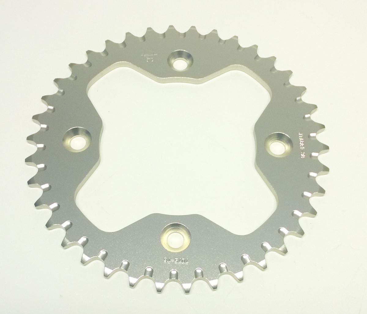 JT REAR SPROCKET ALLOY SILVER ATV, JTA881.38 7075-T6 Aluminium