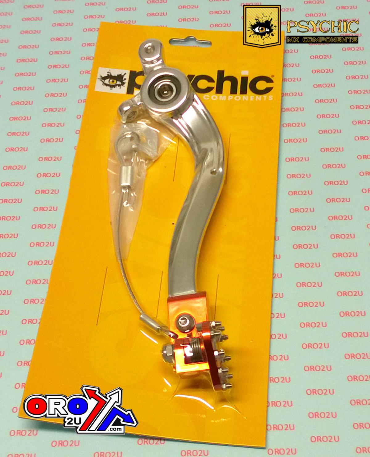 PSYCHIC BRAKE PEDAL KTM SIL/ORG, PSYCHIC MX-08839 SILVER/ORANGE, 55413050044