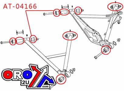 BRONCO REAR SUSPENSION REPAIR KIT, BRONCO AT-04166 Can-Am