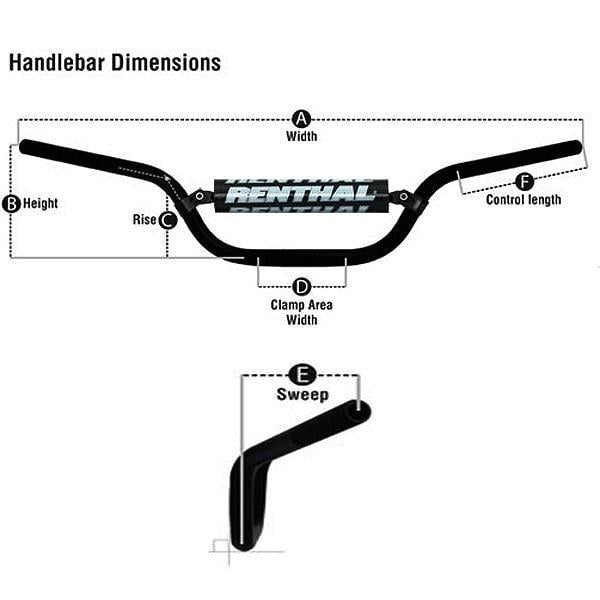 RENTHAL KTM 65 SX ORANGE BAR, 823-01-OR-03-219