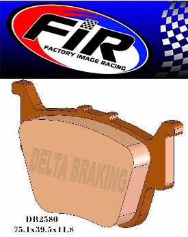 FIR BRAKE PADS SINTERED METAL HD FA373R, FA714SV, QD-D EXTREME, DB2580 QD-D