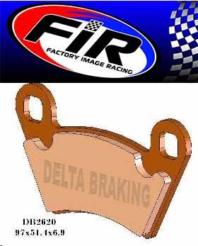 FIR BRAKE PADS SINTERED METAL HD, MX-D EXTREME, MADE BY DELTA DB2620 OR-D