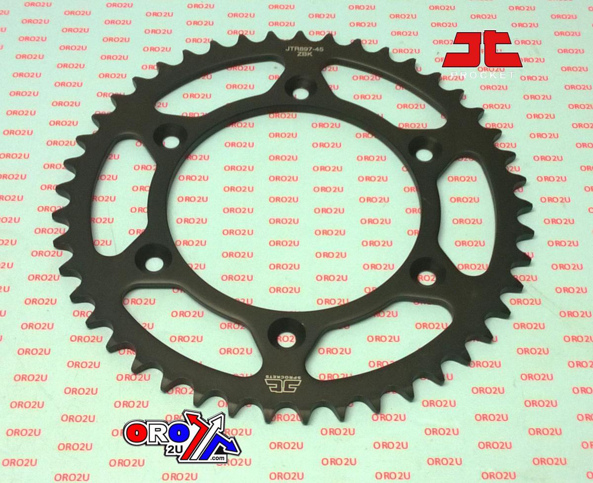 JT REAR SPROCKET STEEL HARD ZBK, JTR897.45ZBK, SR897-45