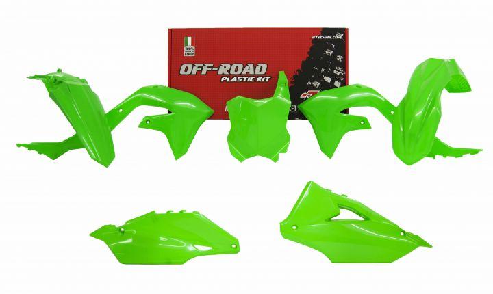 RETCH KAWASAKI PLASTIC KIT/5 2019-23 KX450F/ KF25F 21-23 NEON GREEN