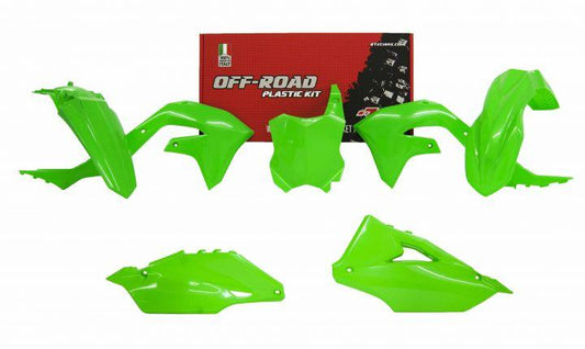 RETCH KAWASAKI PLASTIC KIT/5 2019-23 KX450F/ KF25F 21-23 NEON GREEN