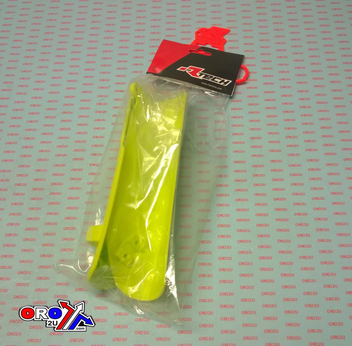 RETCH KTM  LOWER FORK GUARDS 02-18 KTM65, TC65, NEON YELLOW