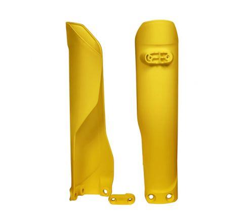 RTECH FORK GUARDS HUSKY 2016-22, YELLOW