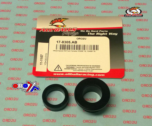 ALL BALLS WHEEL SPACER FRONT KIT YZ250F YZ450F, ALLBALLS 11-1107 YAMAHA, Yamaha YZ250F 19-20, YZ450F 19-20