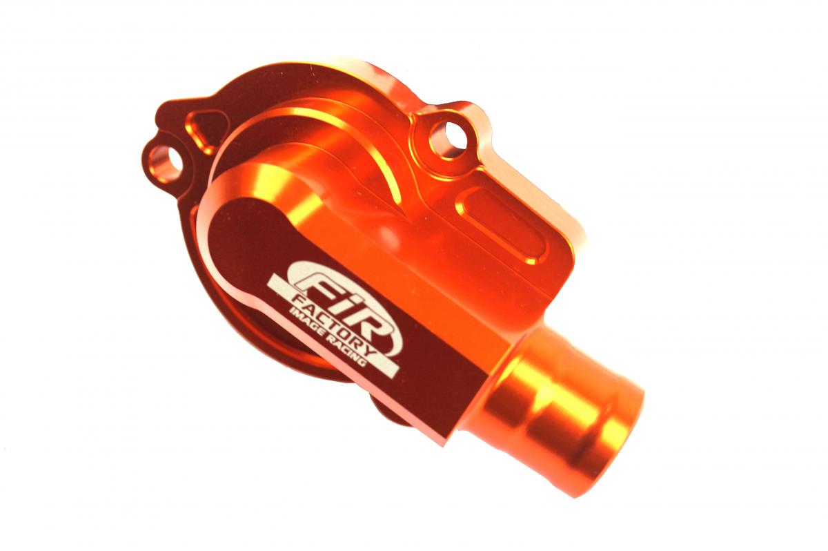 FIR WATER PUMP COVER 16-18 SX125 KTM, FIR ASWPC-03, BILLET ALLOY ORANGE, 50435052000 OEM FITMENT