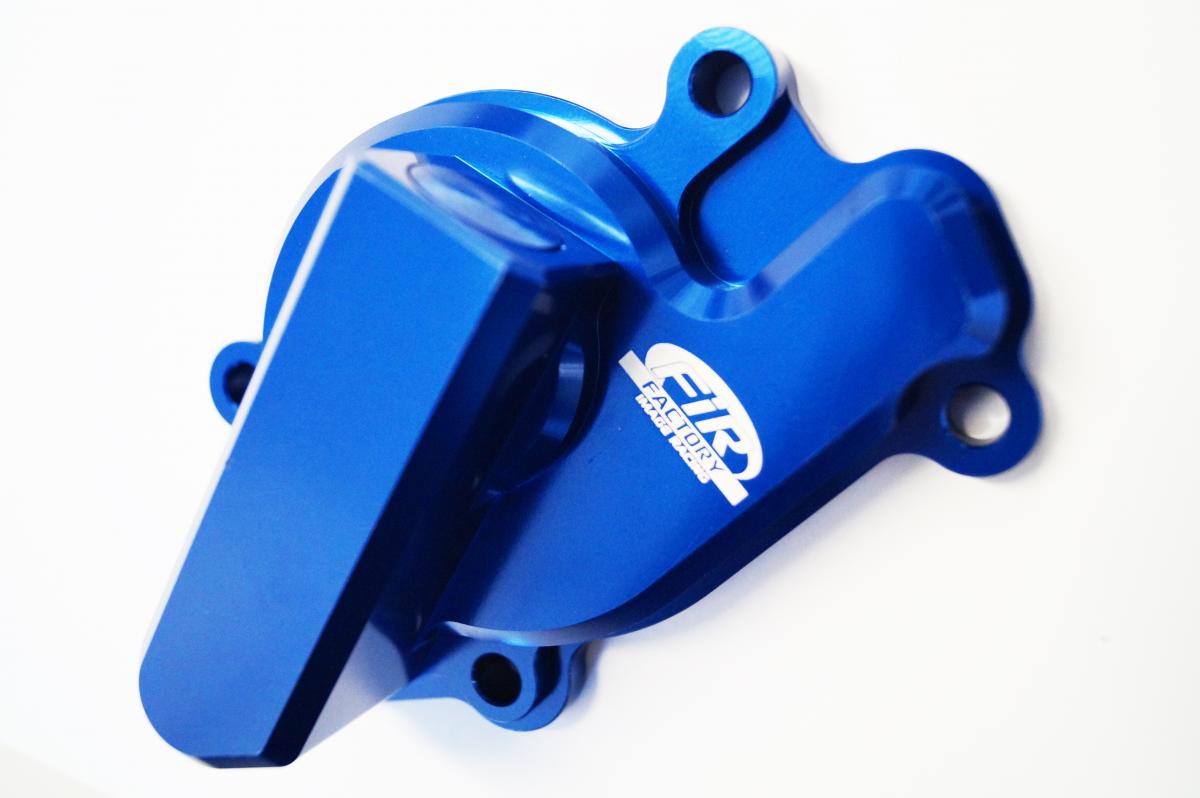 FIR WATER PUMP COVER 14-19 SHERCO, FIR ASWPC-17, BILLET ALLOY BLUE, STANDARD WATER PUMP COVER