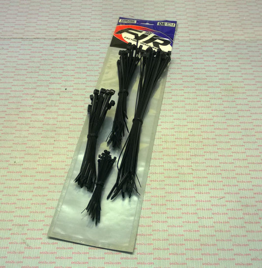 FIR NYLON CABLE ZIP TIE - 100 SET, 100/160/200/300mm - 25 OF EACH