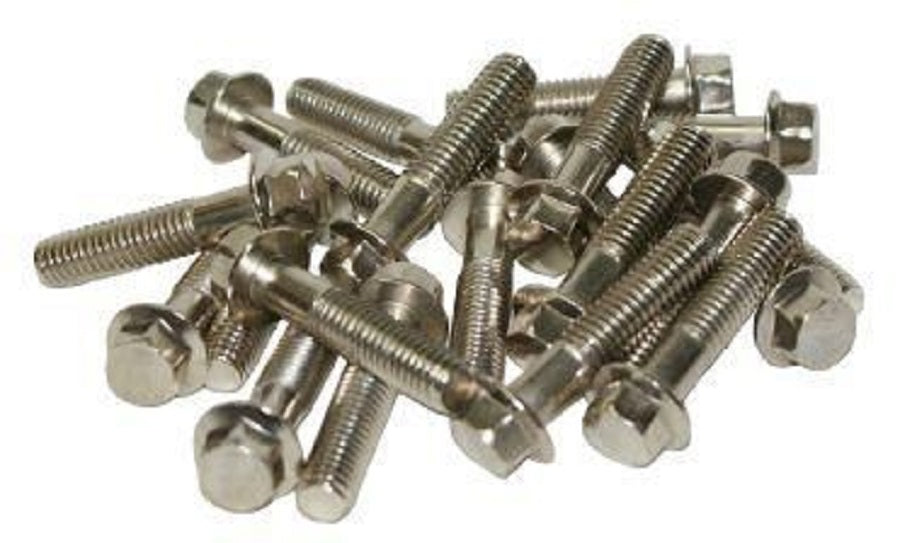 C.C PRODUCTS M8 x 45mm FLANGE BOLT, PACK OF 20, 10mm HEX