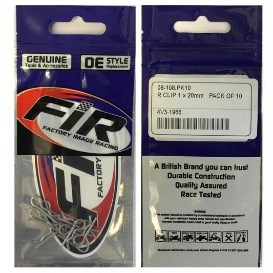 FIR R CLIP 1 x 20mm PACK OF 10