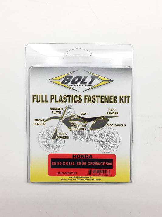 BOLT PLASTIC BOLT KIT CR 125/250/500 85-90, BOLT HARDWARE HON-8590101