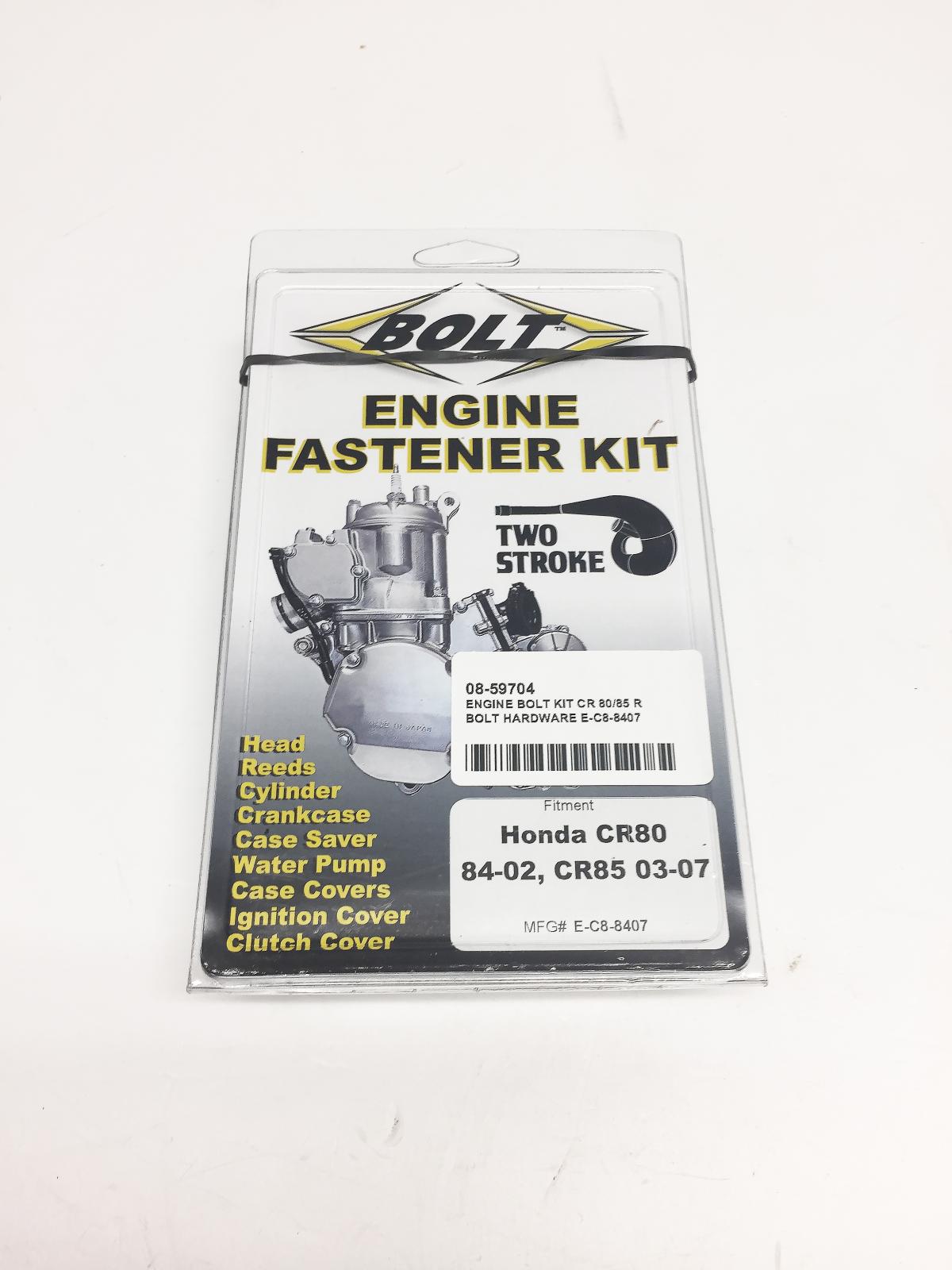 BOLT ENGINE BOLT KIT CR 80/85 R, BOLT HARDWARE E-C8-8407