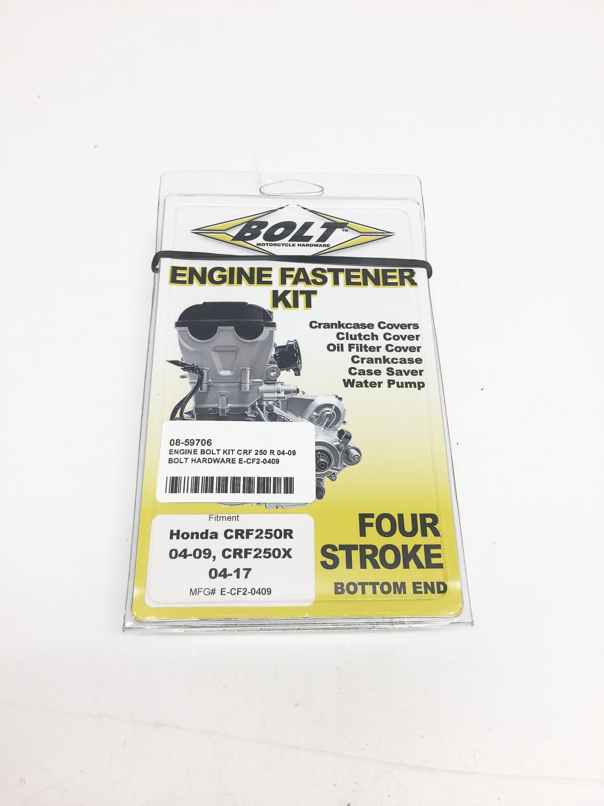 BOLT ENGINE BOLT KIT CRF 250 R 04-09, BOLT HARDWARE E-CF2-0409, BMECF20409