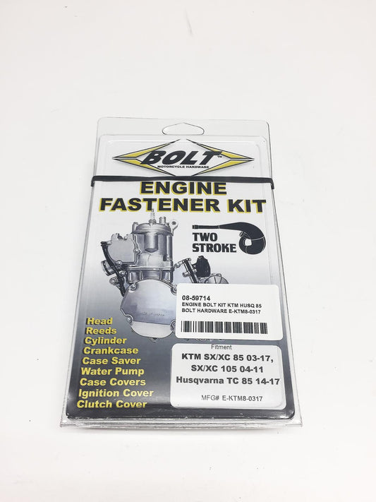 BOLT ENGINE BOLT KIT KTM HUSQ 85, BOLT HARDWARE E-KTM8-0317, BMEKTM80317