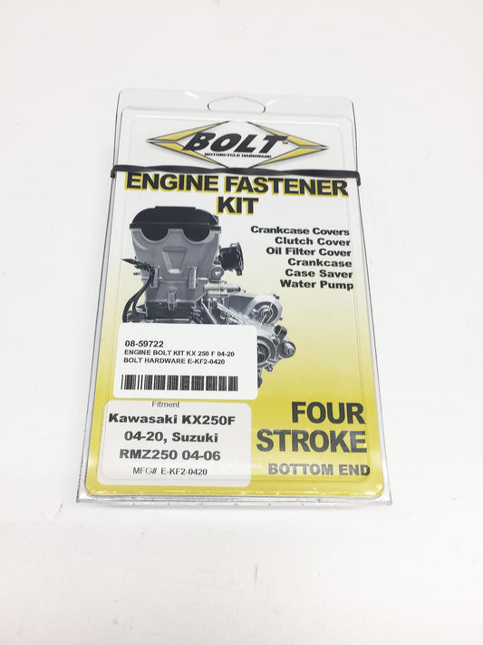 BOLT ENGINE BOLT KIT KX 250 F 04-20, BOLT HARDWARE E-KF2-0420, BMEKF20420