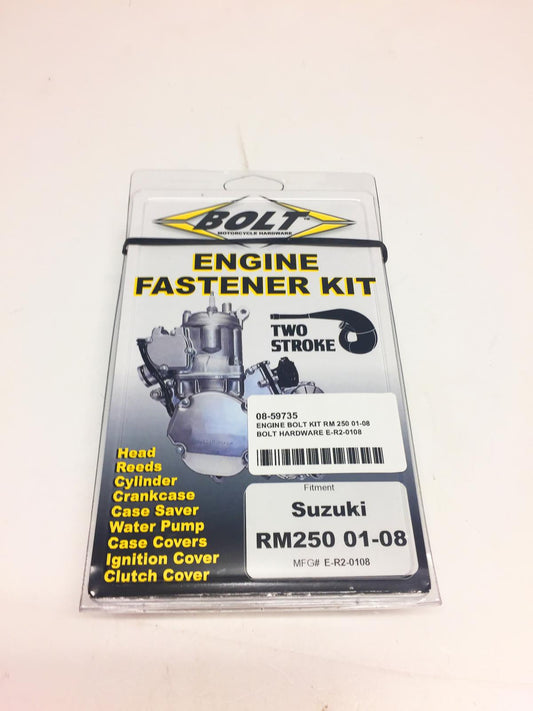 BOLT ENGINE BOLT KIT RM 250 01-08, BOLT HARDWARE E-R2-0108, BMER20108