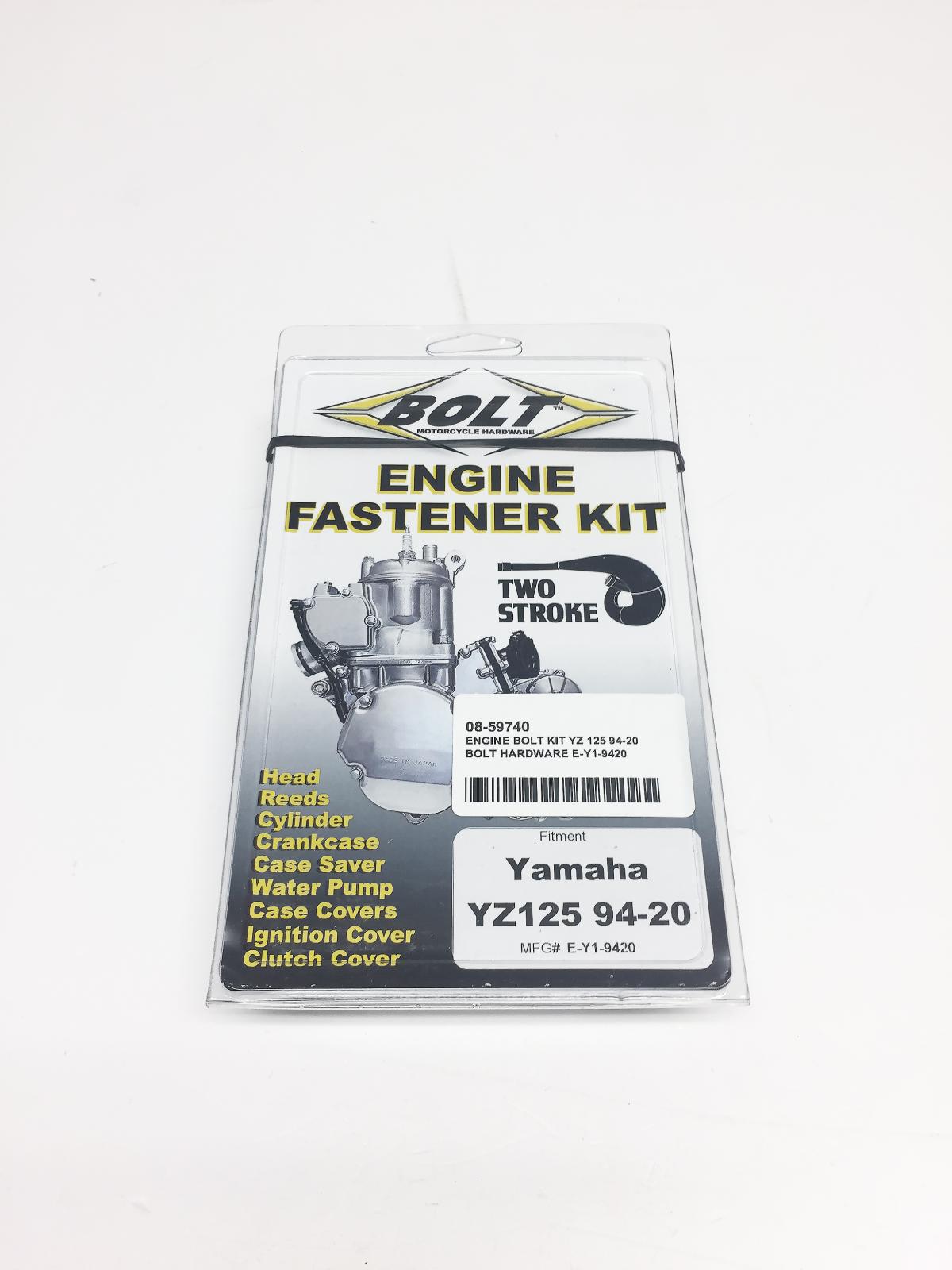 BOLT ENGINE BOLT KIT YZ 125 94-20, BOLT HARDWARE E-Y1-9420