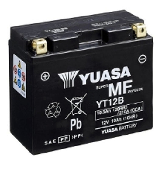 Yuasa YT12B (WC) 12V Factory Activated MF VRLA Battery