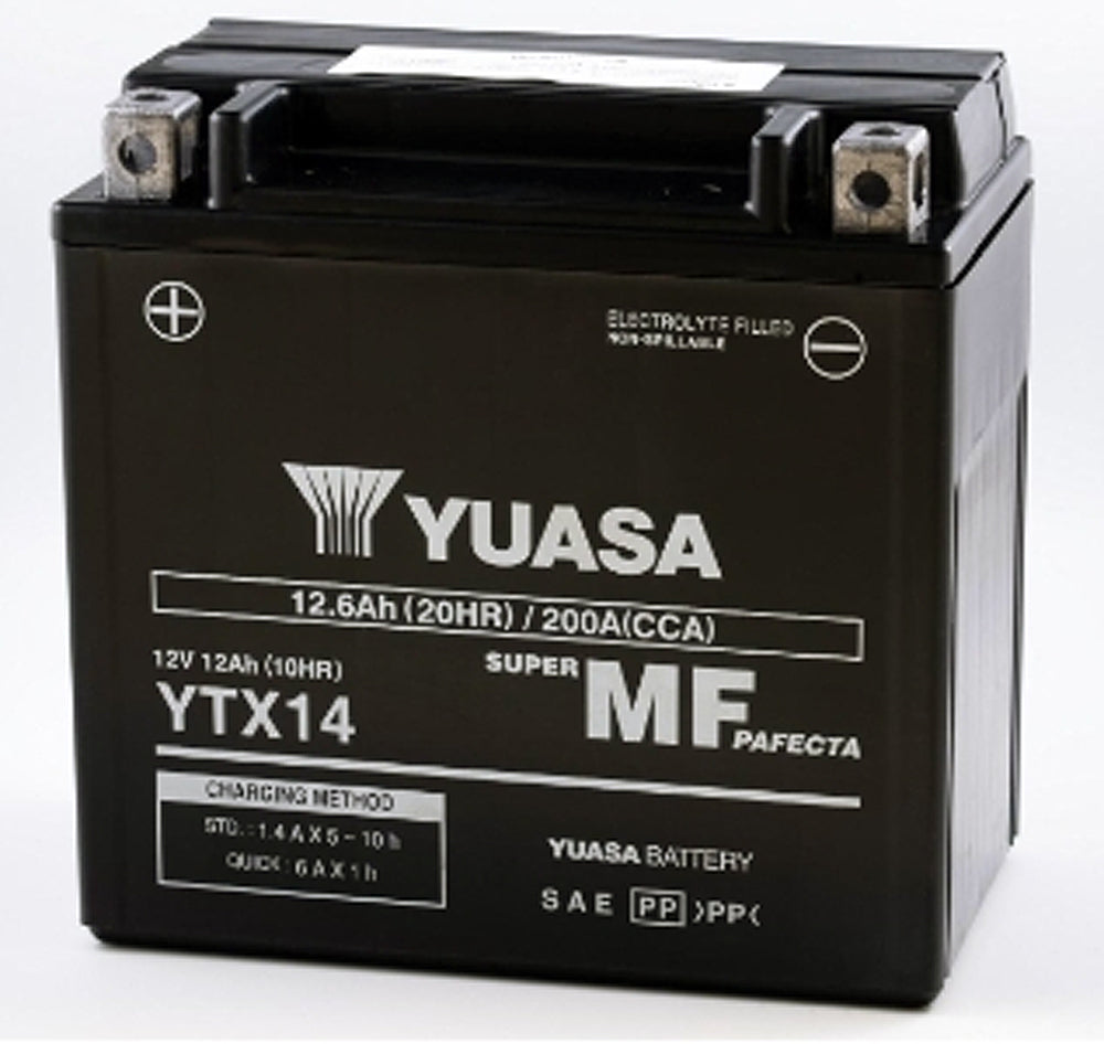 Yuasa YTX14 (WC) 12V Factory Activated MF VRLA Battery