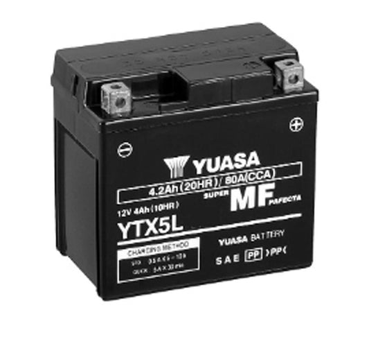 Yuasa YTX5L (WC) 12V Factory Activated MF VRLA Battery