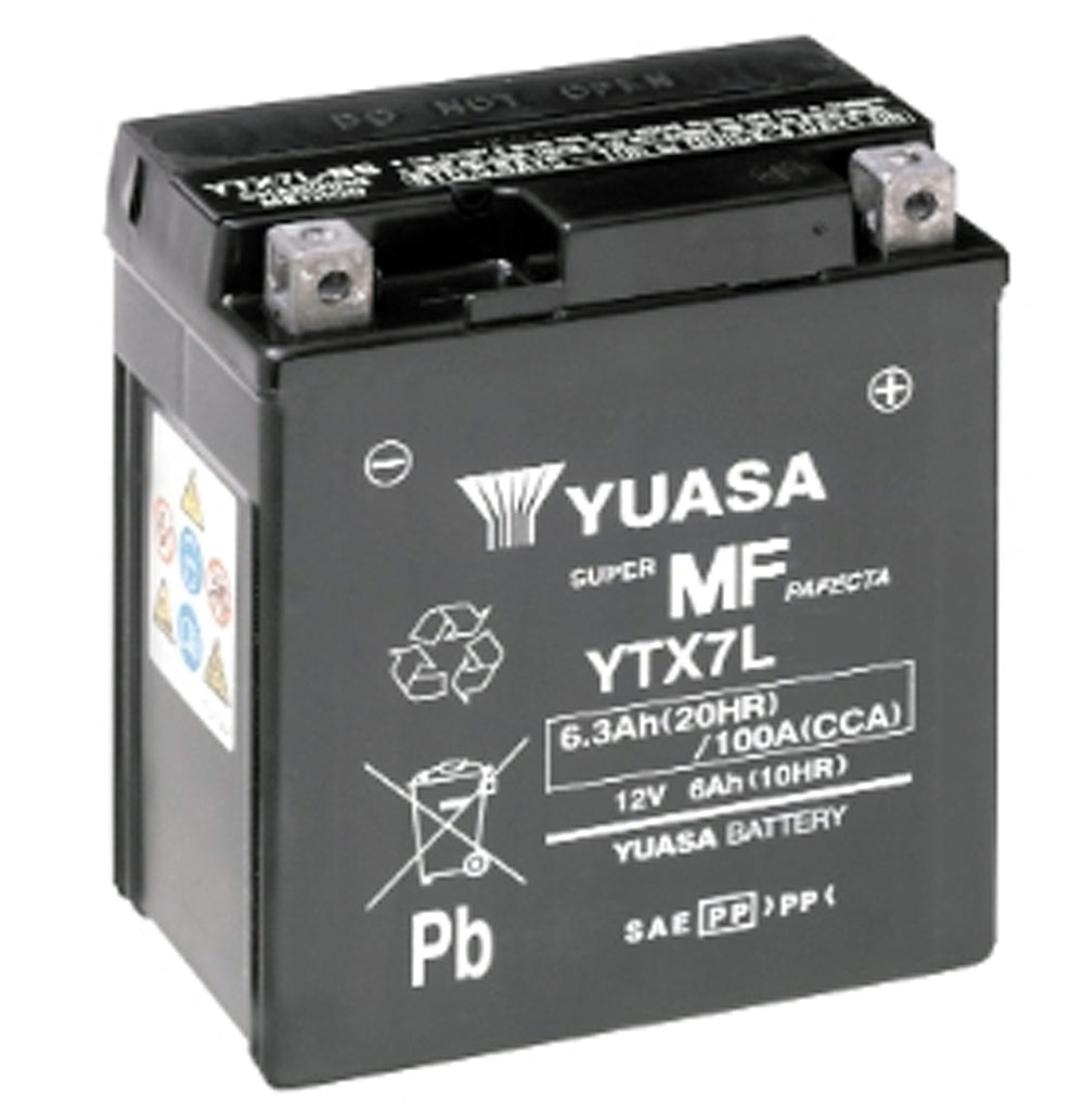 Yuasa YTX7L (WC) 12V Factory Activated MF VRLA Battery