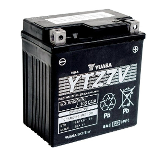 Yuasa YTZ7V (WC) 12V Factory Activated High Performance MF VRLA Battery